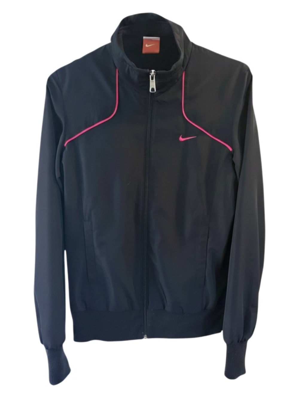 VTG Y2K Nike theAthletic Dept Women’s Shell Jacket Front Pocket 100% Poly Size S